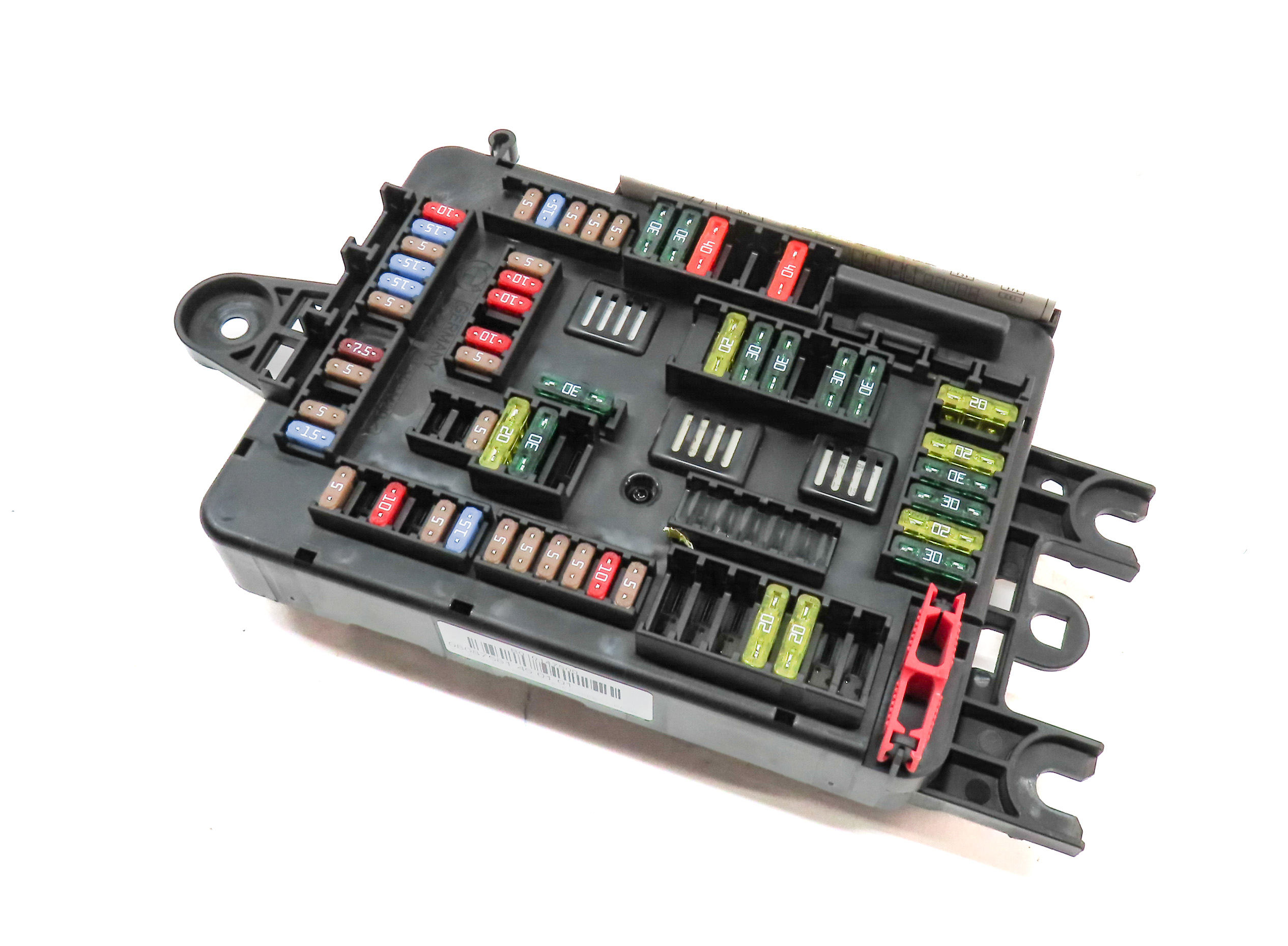 15 BMW X5 (F15) 3.0L DIESEL (N57T) ENGINE REAR POWER DISTRIBUTION FUSE RELAY BOX — exact item pictured
